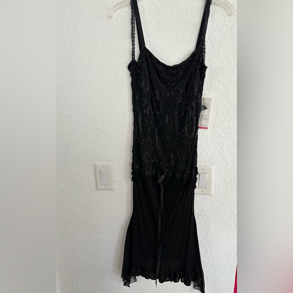 Elegant Black Lace Slip Dress